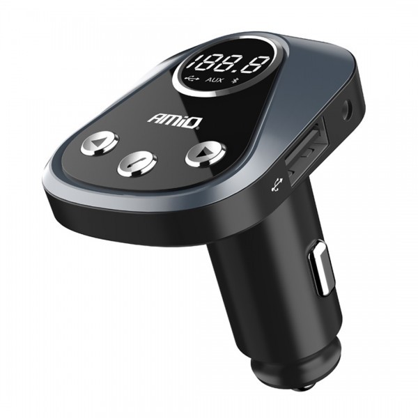 FM TRANSMITTER ΑΝΑΜΕΤΑΔΟΤΗΣ ΑΝΑΠΤΗΡΑ ΜΕ ΕΝΤΟΠΙΣΜΟ ΟΧΗΜΑΤΟΣ ΚΑΙ 2 USB AMiO